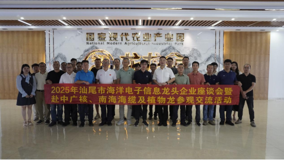 2025年汕尾市海洋电子信息龙头企业座谈会暨赴中广核、南海海缆及植物龙参观交流活动成功举办(图3)